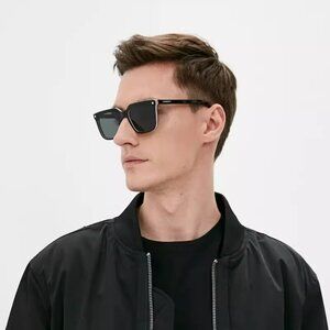 Burberry BE4337F CARNABY 379887 BRAND NEW Sunglasses Black Grey Square Unisex